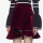 Asymmetric Velvet Short Skirt Fashion Women's Dress